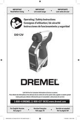 Dremel DD12V Consignes D'utilisation/De Sécurité