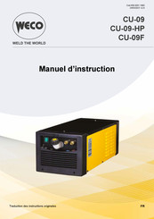 Weco CU-09F Manuel D'instructions