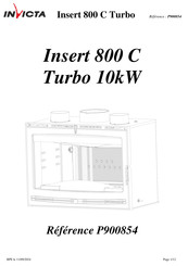 Invicta Insert 800 C Turbo Notice Particulière D'utilisation Et D'installation