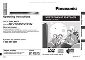 Panasonic DVD-S422 Mode D'emploi