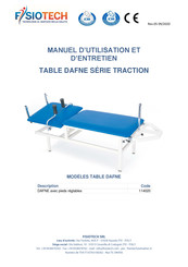 FISIOTECH DAFNE Serie Manuel D'utilisation Et D'entretien