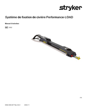 Stryker Performance-LOAD 6392 Manuel D'entretien