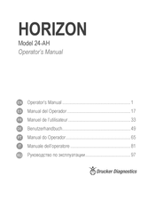 Drucker Diagnostics HORIZON 24-AH Manuel De L'utilisateur