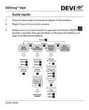 Danfoss DEVIreg Opti Guide Rapide