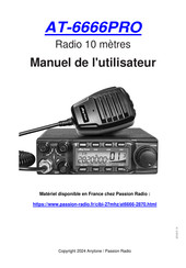 AnyTone AT-6666PRO Manuel De L'utilisateur