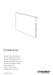 Etherma ET-DUO-PLUS Instructions De Montage Et D'utilisation