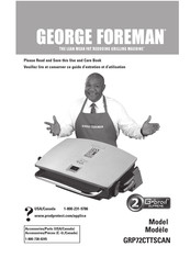 George Foreman GRP72CTTSCAN Mode D'emploi