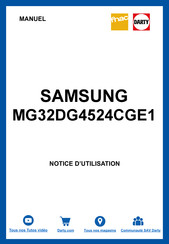 Samsung MG32D 4524C Serie Manuel D'utilisation