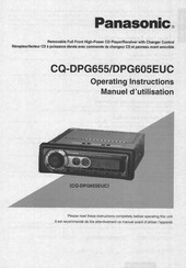 Panasonic CQ-DPG655UC Manuel D'utilisation