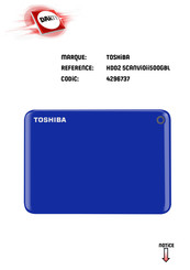 Toshiba CANVIO CONNECT II Mode D'emploi