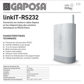 GAPOSA linkIT-RS232 Mode D'emploi