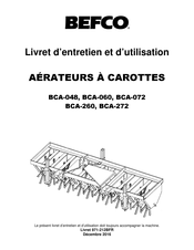 BEFCO BCA-048 Livret D'utilisation Et D'entretien