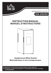 HOMCOM 800-246V80 Manuel D'instructions