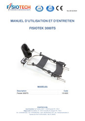 FISIOTECH FISIOTEK 3000TS Manuel D'utilisation Et D'entretien