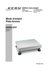 KERN KFP Série Mode D'emploi