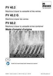 Meiko FV 40.2 Mode D'emploi D'origine