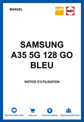 Samsung A35 5G Guide Utilisateur