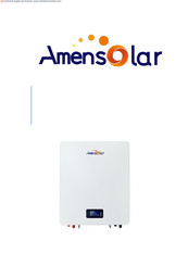 Amensolar AW5120 Manuel D'utilisation