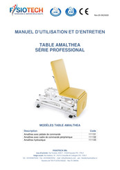 FISIOTECH AMALTHEA 111133 Manuel D'utilisation Et D'entretien