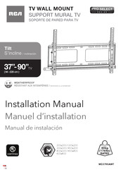 RCA PRO Select MD3790AWT Manuel D'installation