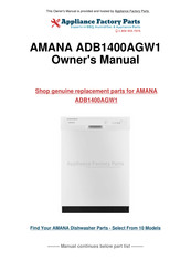 Amana ADB1400AGW1 Guide D'utilisation