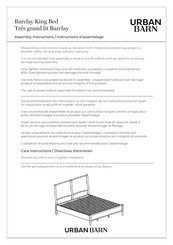 Urban Barn Barclay Instructions D'assemblage