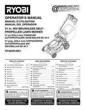 Ryobi RY40HPLM01 Manuel D'utilisation