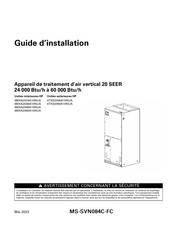 Trane 4MXA2048A10NUA Guide D'installation