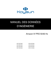 Kaysun Amazon IV Pro K2F-560 DN4S Manuel