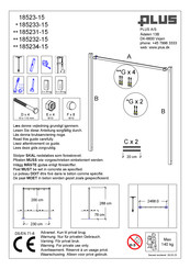 Plus 185234-15 Mode D'emploi