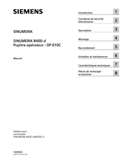 Siemens SINUMERIK OP 010C Manuel