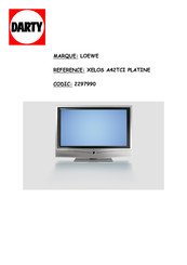 Loewe XELOS A42TCI PLATINE Mode D'emploi