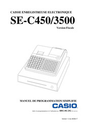 Casio SE-C450/3500 Manuel De Programmation