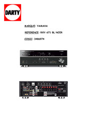 Yamaha RXV-671 BL Mode D'emploi