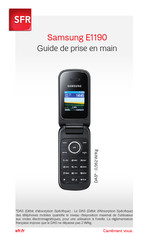 Samsung E1190 Guide De Prise En Main