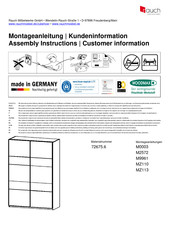 Rauch M9961 Instructions De Montage