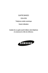 Samsung SGH-A796 Guide D'utilisation