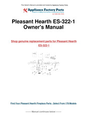 Pleasant Hearth ES-321 Mode D'emploi