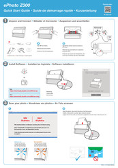 Plustek ePhoto Z300 Guide De Démarrage Rapide