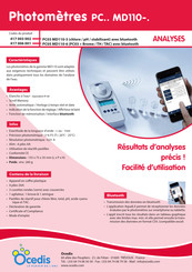 Ocedis MD110 Mode D'emploi