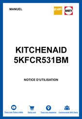 KitchenAid 5KFCR531BM Mode D'emploi