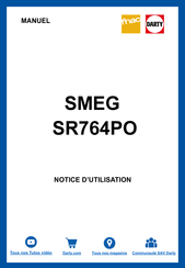 Smeg SR764PO Mode D'emploi