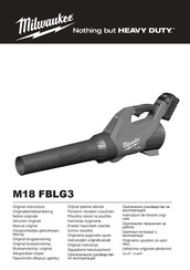 Milwaukee M18 FBLG3 Notice Originale