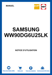 Samsung WW1 D Série Manuel D'utilisation