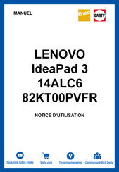 Lenovo 82H7 Guide D'utilisation