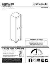 Systembuild Evolution 6131056COM Instructions D'assemblage