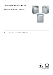 Electrolux Professional VUCA060 Instructions Pour L'installation Et L'utilisation