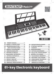 Bontempi Music 16 6111 Manuel D'instructions