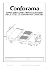 CONFORAMA MIRAGE 605270 Instructions De Montage