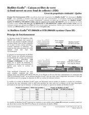 PREMIER TECH Biofiltre Ecoflo Serie Manuel Du Propriétaire